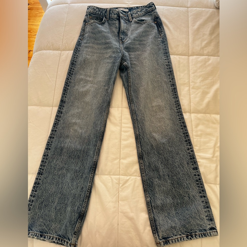 Zara straight leg baggy jeans
